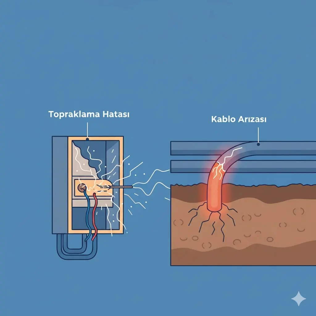 TOPRAKLAMA HATALARI KABLO ARIZALARINI NASIL TETİKLER?