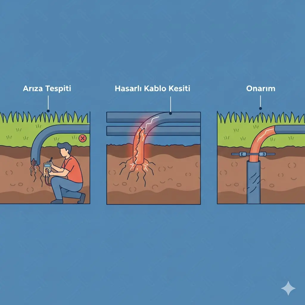 BAHÇE AYDINLATMA KABLO ARIZASI TAMİRİ: PRATİK ÇÖZÜMLER